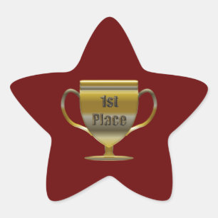 Pegatina En Forma De Estrella 1.ᵉʳ Trofeo