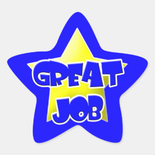 Pegatina En Forma De Estrella 20 Gran Pegatina de empleo