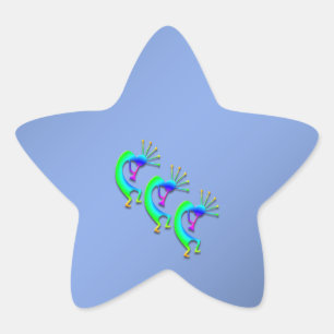 Pegatina En Forma De Estrella 3 Kokopelli #86