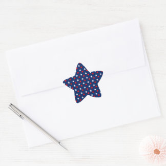 Pegatina En Forma De Estrella 4 de Julio