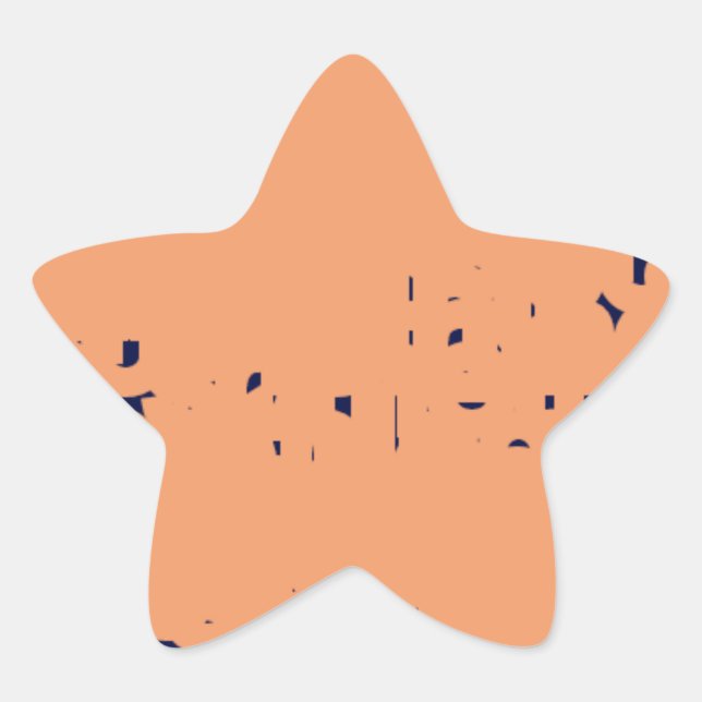 Pegatina En Forma De Estrella 5556 arte abstracto (Anverso)