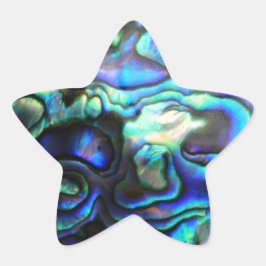 Pegatina En Forma De Estrella Abalone paua shell
