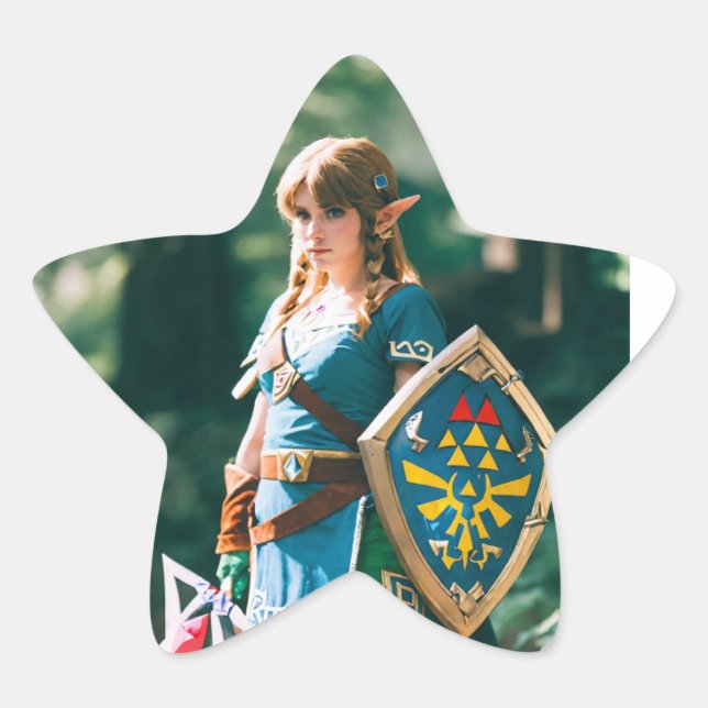 Pegatina En Forma De Estrella Ai chica (Anverso)