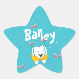 Pegatina En Forma De Estrella Alas de hadas mágicas espumosas, dientes voladores