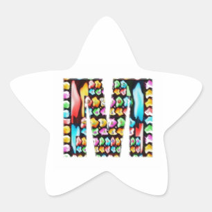 Pegatina En Forma De Estrella Alfabetos decorativos - Regalo Fiesta