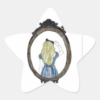 Pegatina En Forma De Estrella Alicia a través del espejo