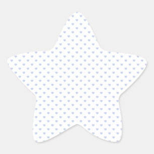 Pegatina En Forma De Estrella Alicia Corazones de Polka Azul en el jardín campes