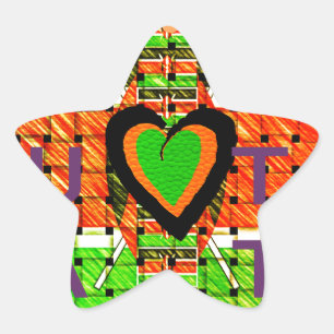 Pegatina En Forma De Estrella All of Africa In one country. Make it Kenya Flag