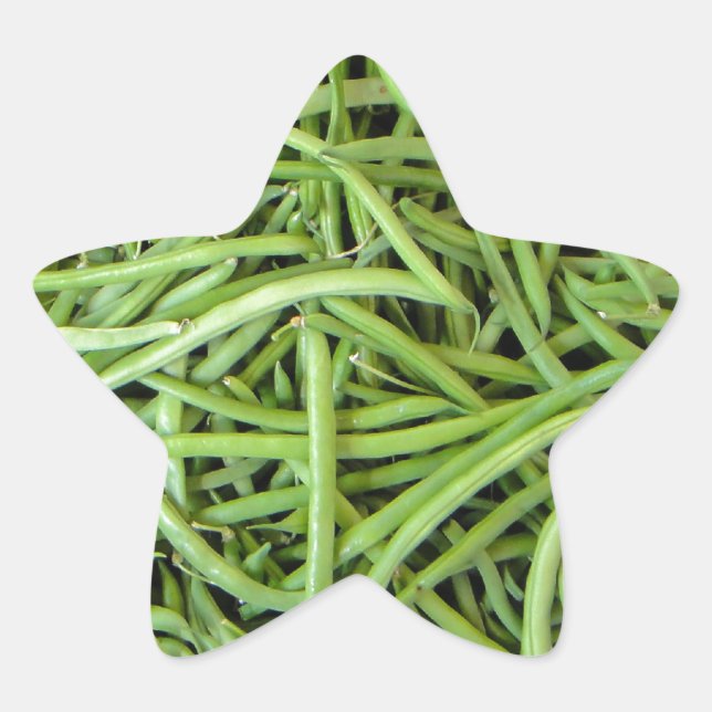 Pegatina En Forma De Estrella Alubias (Anverso)