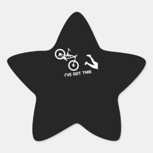 Pegatina En Forma De Estrella Amante de ciclismo No me sigas tengo tiempo
