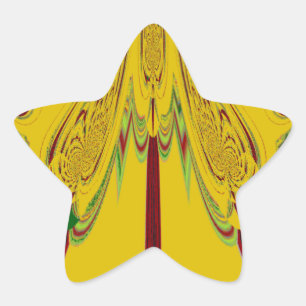 Pegatina En Forma De Estrella Amarillo