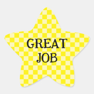 Pegatina En Forma De Estrella Amarillo Cuadros Gran Trabajo