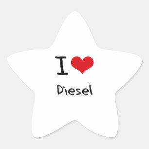 Pegatina En Forma De Estrella Amo el Diesel
