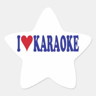 Pegatina En Forma De Estrella Amo Karaoke