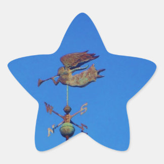 Pegatina En Forma De Estrella Ángel Weather Vane Bright Blue Sky