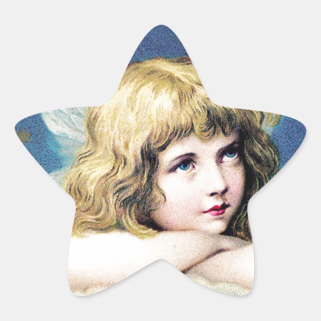 Pegatina En Forma De Estrella Angels de época (Anverso)