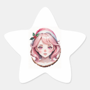 Pegatina En Forma De Estrella Anime