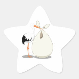 Pegatina En Forma De Estrella Anuncio de nacimiento