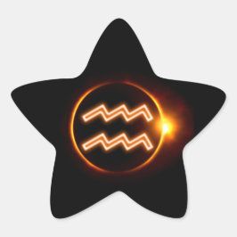 Pegatina En Forma De Estrella Aquarius