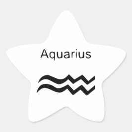 Pegatina En Forma De Estrella Aquarius