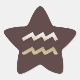 Pegatina En Forma De Estrella Aquarius