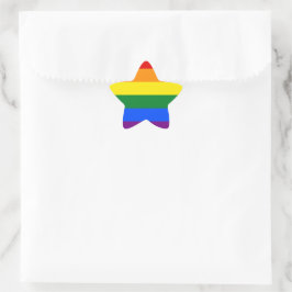 Pegatina En Forma De Estrella Arcoiris del Orgullo LGBT