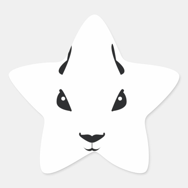 Pegatina En Forma De Estrella ardilla (Anverso)