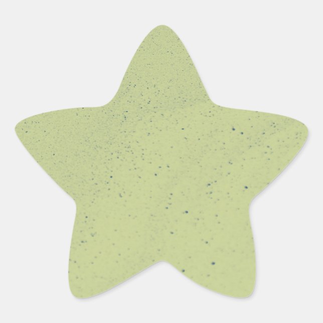 Pegatina En Forma De Estrella Arena Verde Lima (Anverso)