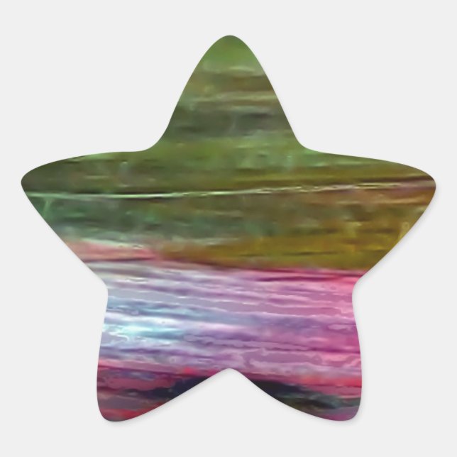 Pegatina En Forma De Estrella Arte accidental (Anverso)