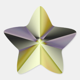 Pegatina En Forma De Estrella Astra Metallica