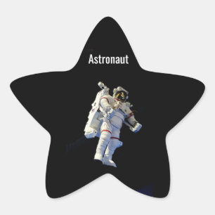 Pegatina En Forma De Estrella Astronauta