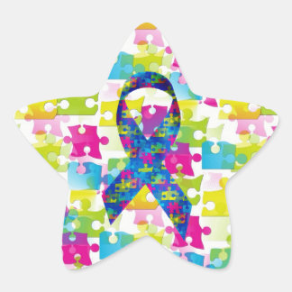 Pegatina En Forma De Estrella Autismo