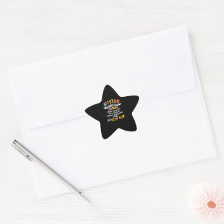 Pegatina En Forma De Estrella Autismo Mamá coincide con regalos de conciencia so