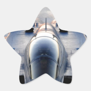 Pegatina En Forma De Estrella Avión militar