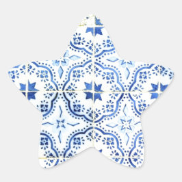 Pegatina En Forma De Estrella Azulejos, Portuguese Tiles