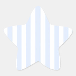 Pegatina En Forma De Estrella baby blue stripes