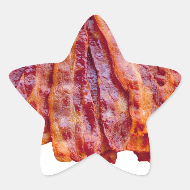 Pegatina En Forma De Estrella Bacon (Anverso)