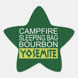 Pegatina En Forma De Estrella Bag Bourbon Yosemite