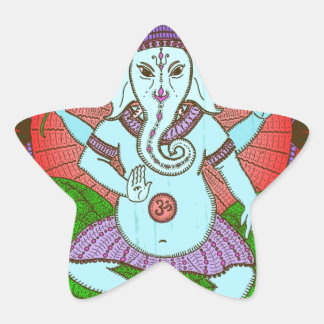 Pegatina En Forma De Estrella Baile de paz para Ganesh