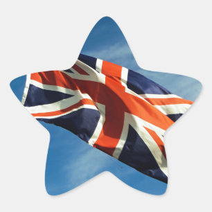 Pegatina En Forma De Estrella Bandera de la Unión
