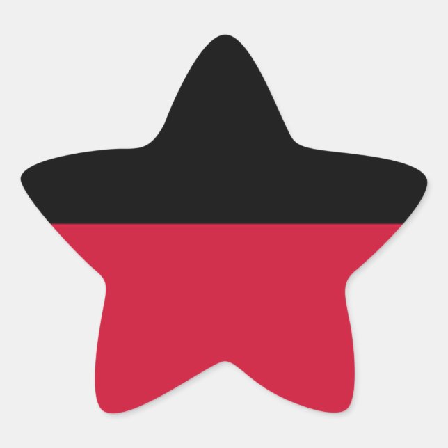 Pegatina En Forma De Estrella Bandera de Nijmegen (Anverso)