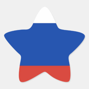 Pegatina En Forma De Estrella Bandera de Rusia - Ф л а г Р о с htíncelar - Burn 