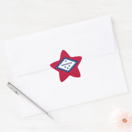 Pegatina En Forma De Estrella Bandera estatal de Arkansas
