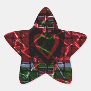 Pegatina En Forma De Estrella Bandera rota: Manténganlo simple - Resiliencia ken