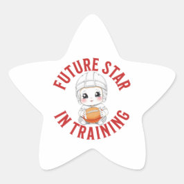 Pegatina En Forma De Estrella Bebé de fútbol