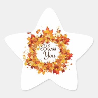 Pegatina En Forma De Estrella bendiga a los agitadores con amor