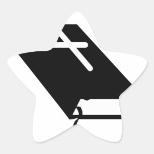 Pegatina En Forma De Estrella Biblia