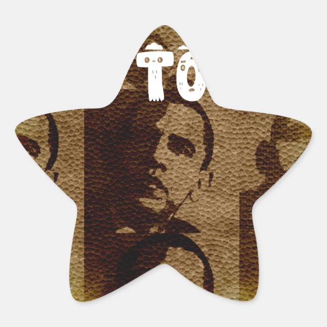 Pegatina En Forma De Estrella Bienvenidos a Kenia (Anverso)