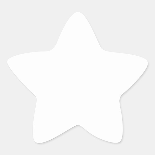 Pegatina En Forma De Estrella Blanco de la novia (Anverso)