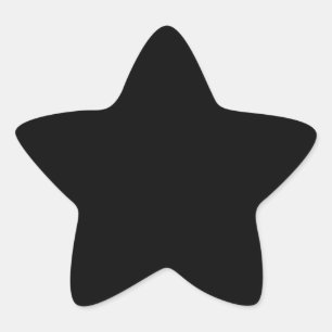 Pegatina En Forma De Estrella Blank Crear el propio - Negro